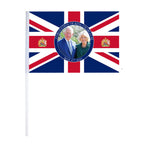 Union Jack King Charles & Camilla Hand Flag