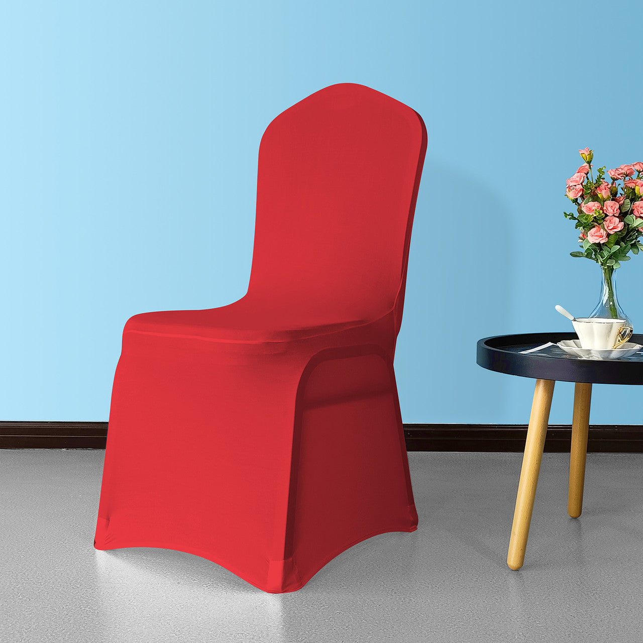 Flat Stretch Chair Cover - Red