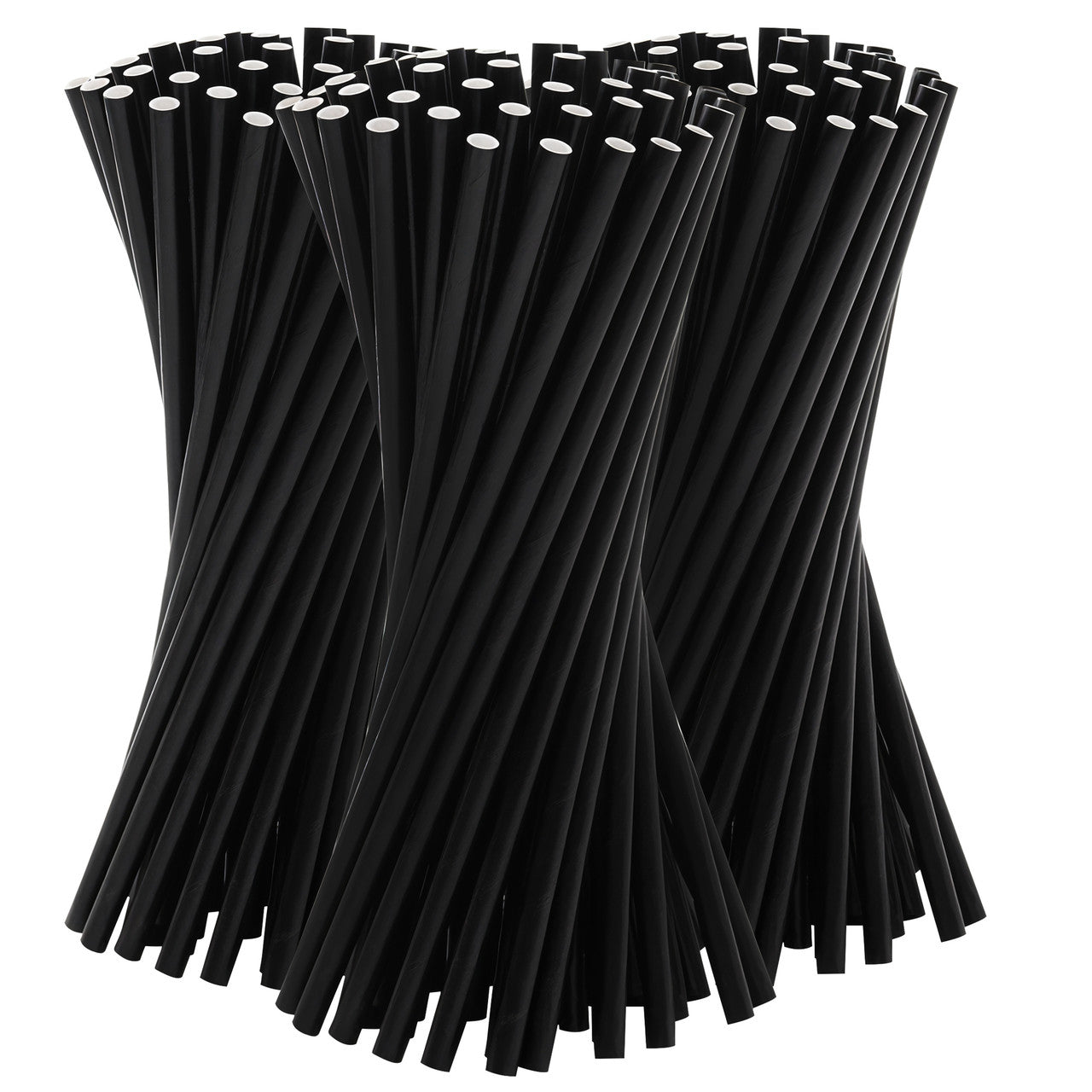 Black Biodegradable Paper Straws