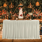 Polyester Table Skirt - Ivory
