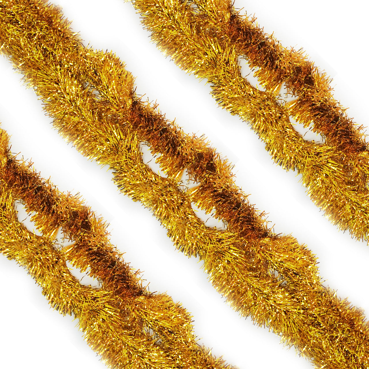 2m Christmas Tinsel Garland - Gold