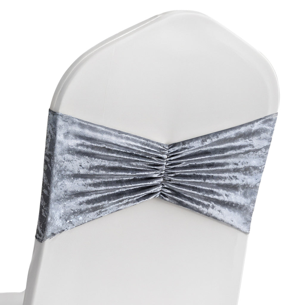 Velvet Chair Band - Silver