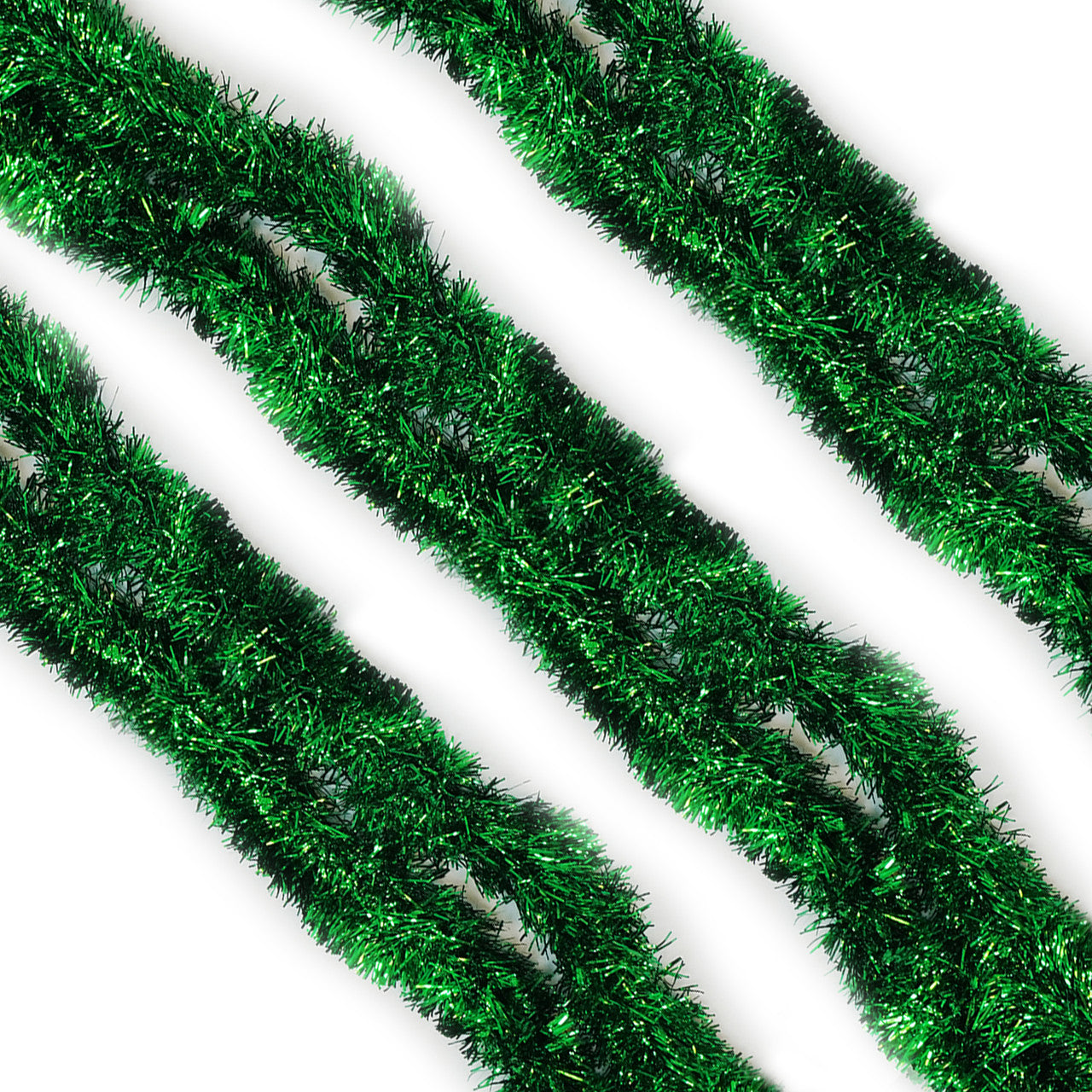 2m Christmas Tinsel Garland - Green