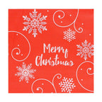 Christmas Themed Napkins (Pack of 20) - Red