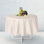 130GSM Round Polyester Tablecloth - Ivory