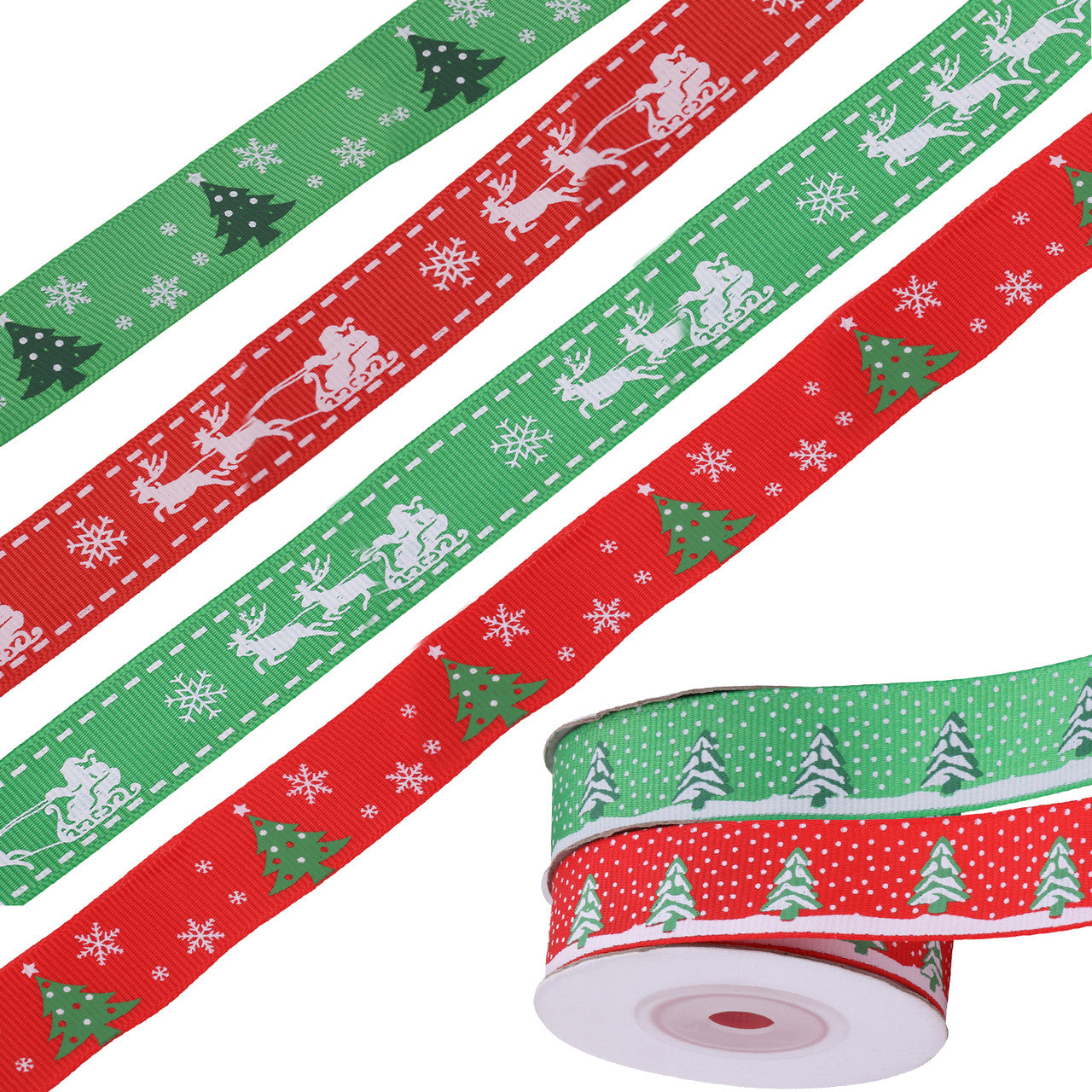 6M Christmas Ribbon for Gift Wrapping - Design 3