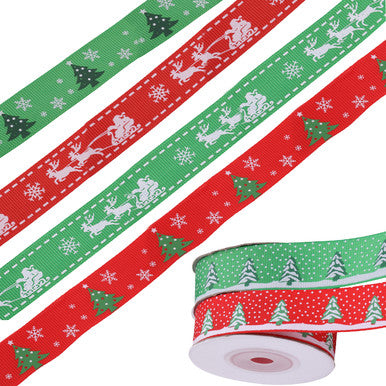 6M Christmas Ribbon for Gift Wrapping - Design 3