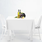 130GSM Square Polyester Tablecloth - White