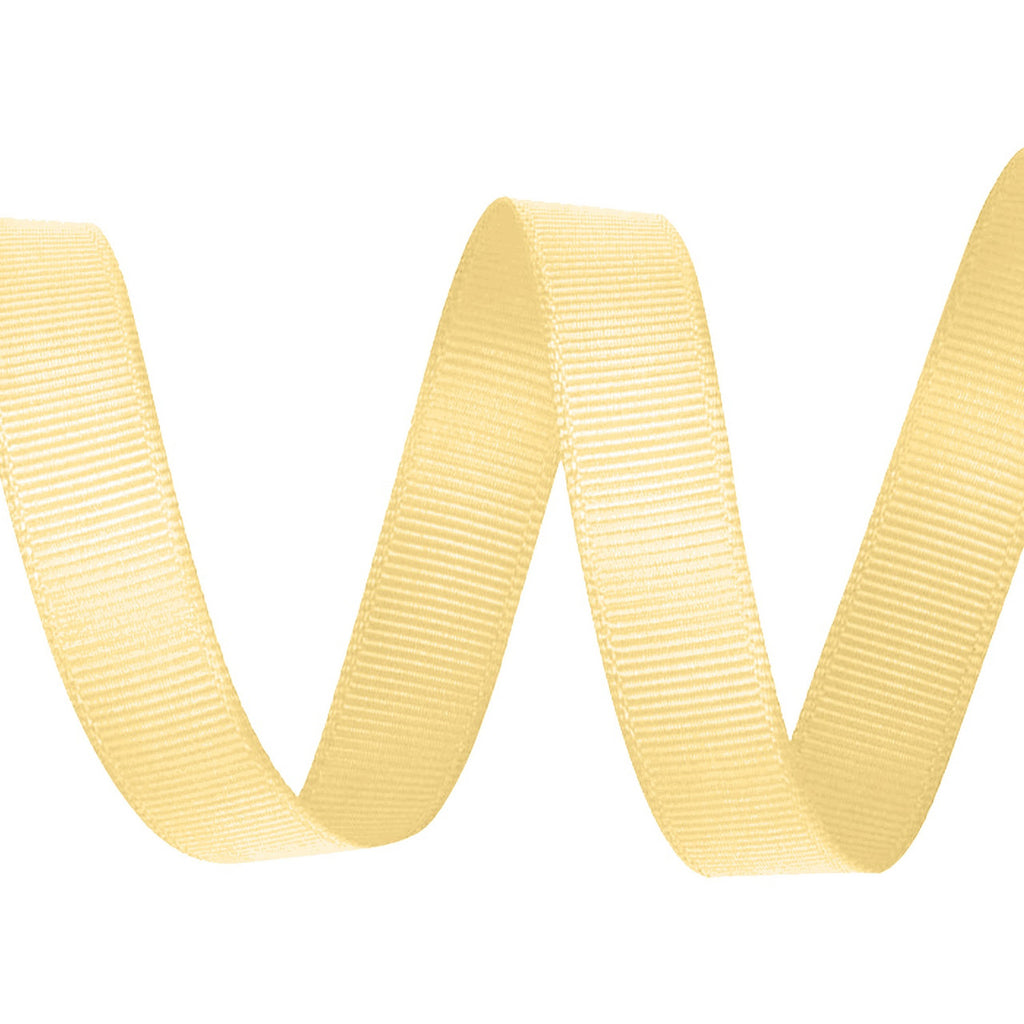 Double Sided Grosgrain Ribbon - Lemon