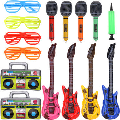Inflatable Guitar Prop Set - 15pcs