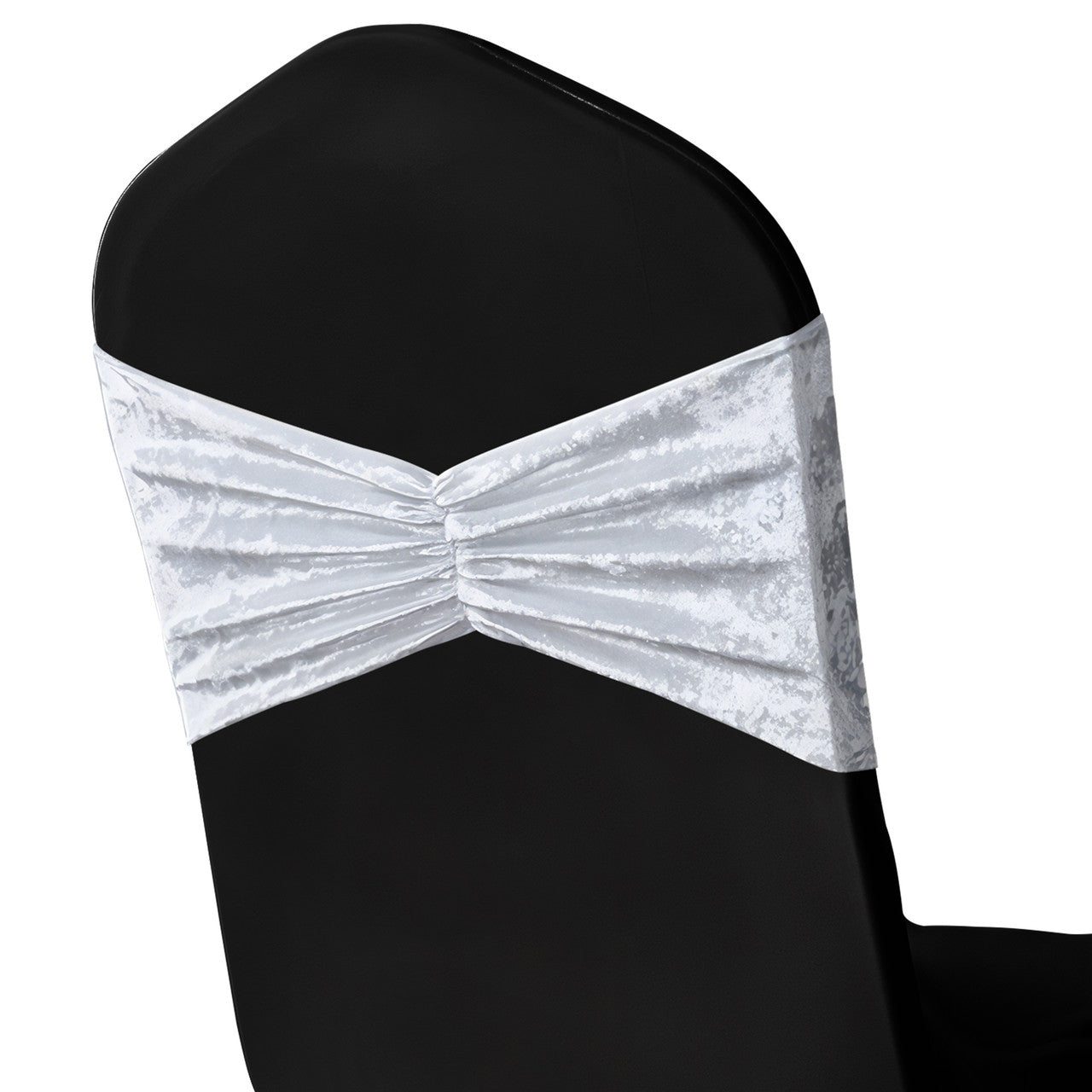 Velvet Chair Band - White