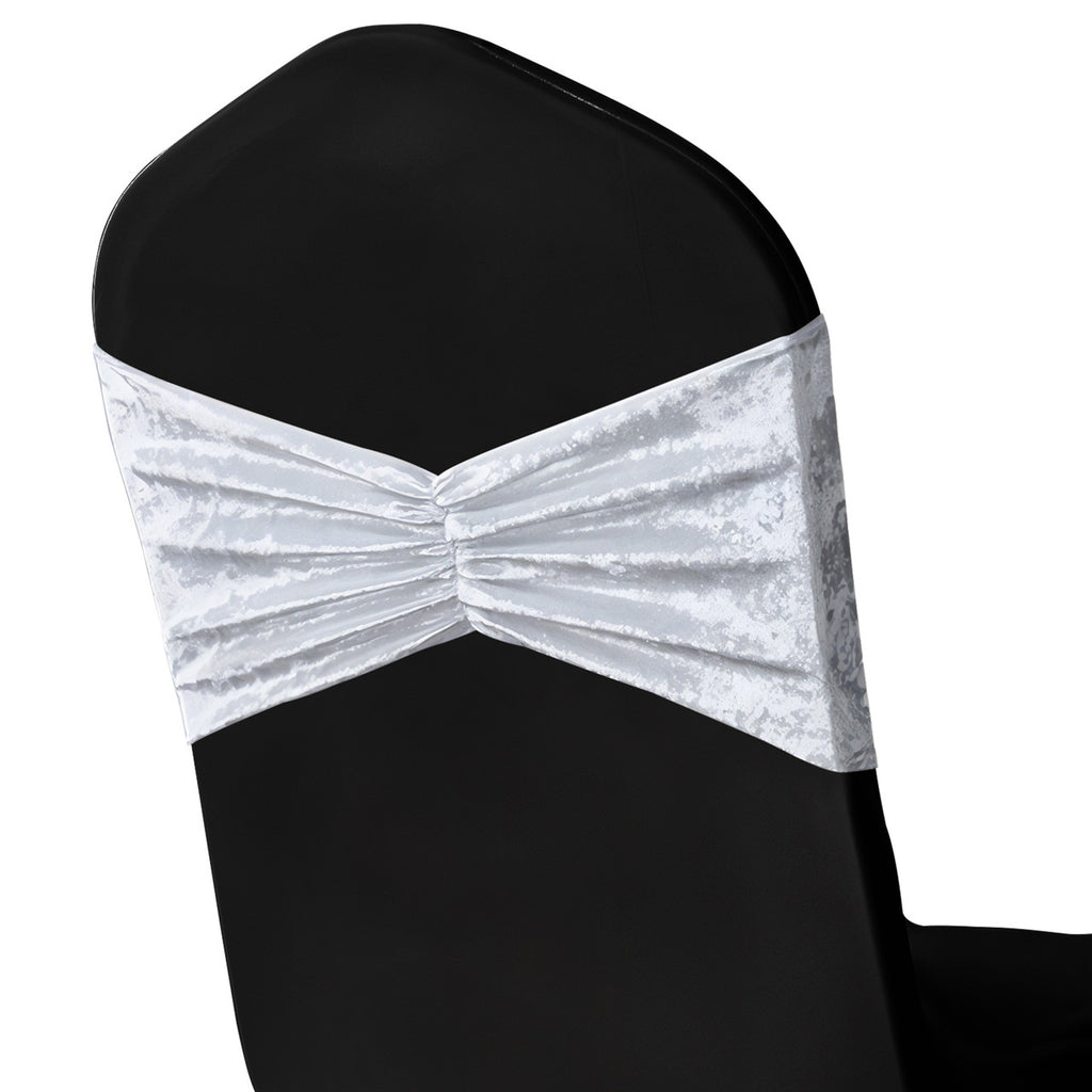 Velvet Chair Band - White