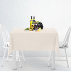 130GSM Square Polyester Tablecloth - Ivory