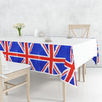 220cm x 130cm King Charles Coronation Union Jack TableCloth