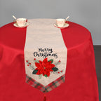 180cm x 35cm Christmas Table Runner - Poinsettia