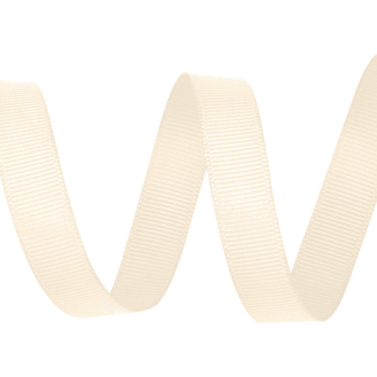 Double Sided Grosgrain Ribbon - Cream