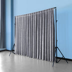 Velvet Backdrop - 3m x 3m - Dark Silver