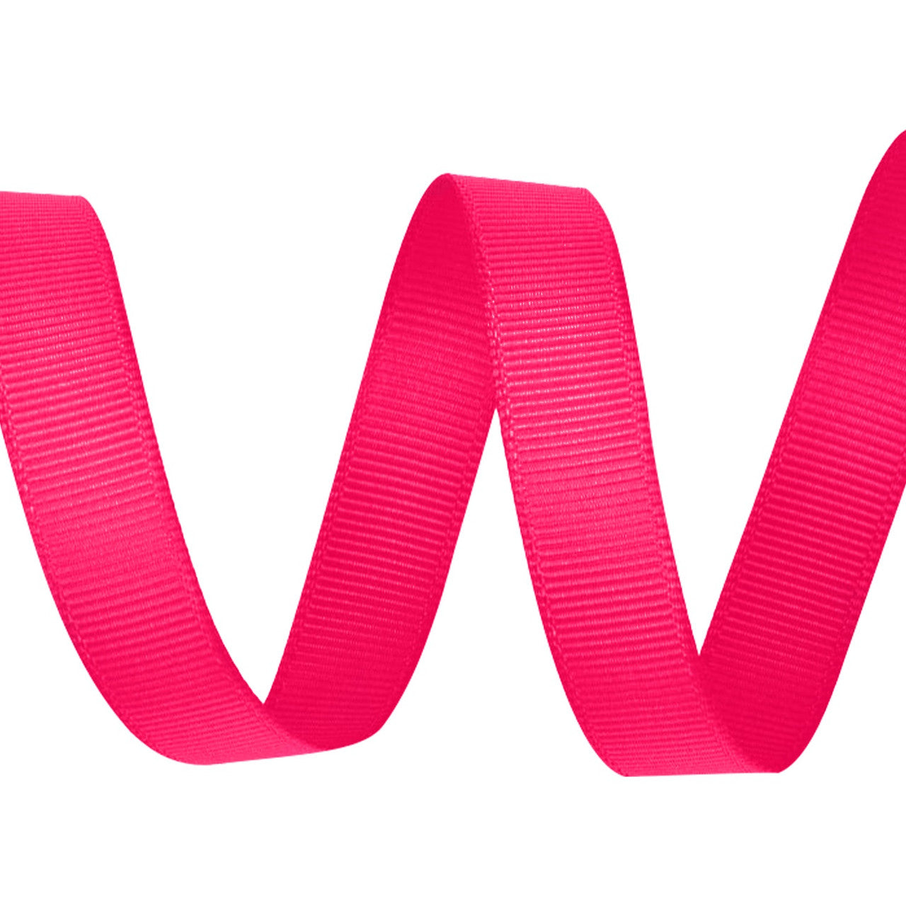 Double Sided Grosgrain Ribbon - Shocking Pink