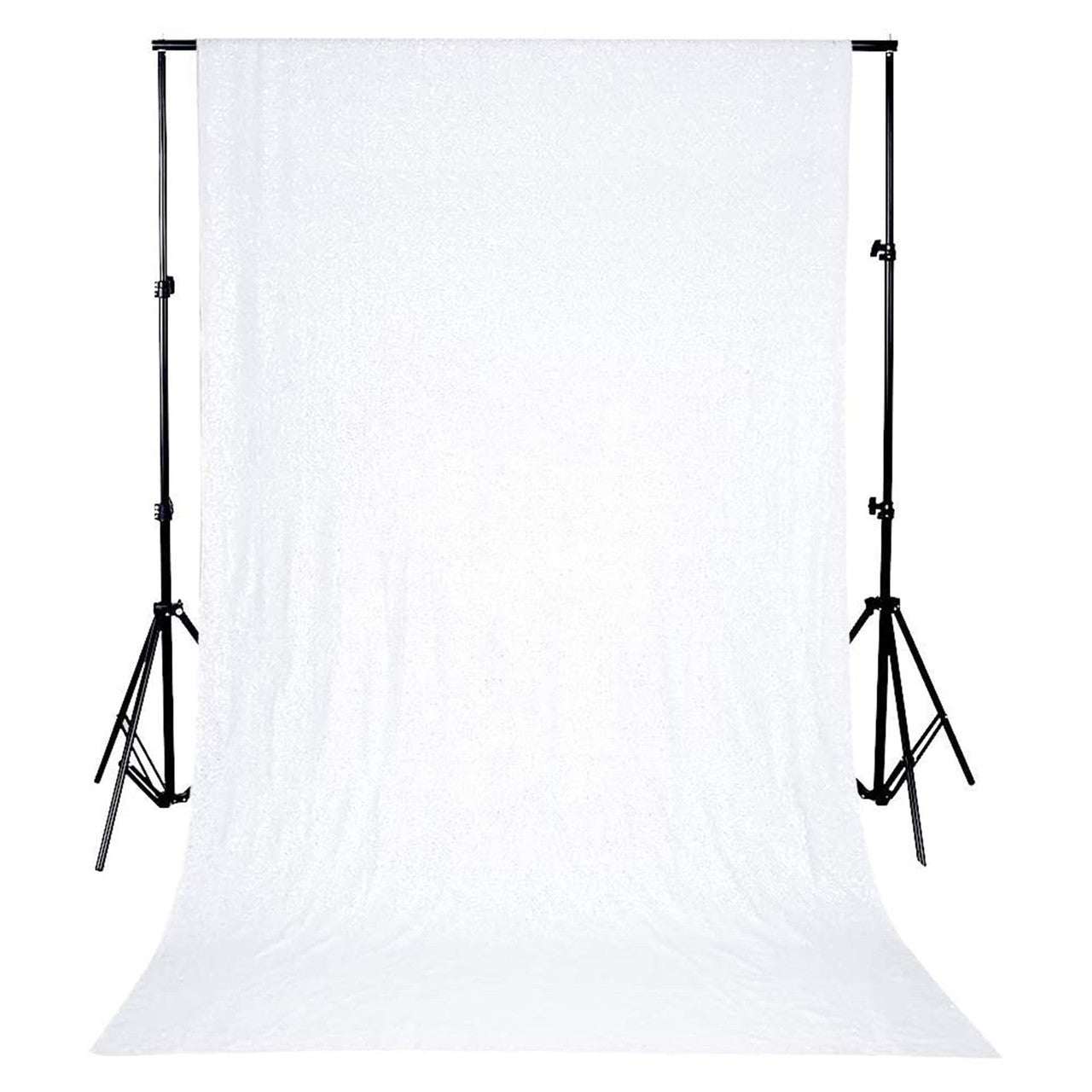 4ft x 9ft Sequin Backdrop Photography - White
