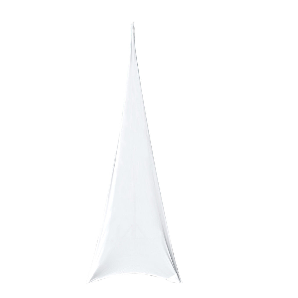Three-Sided Tripod Speaker Stand Cover - White