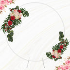 Balloon Arch Stand with Base for Floor Frame - White