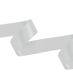 1m Double Sided Satin Ribbon-White