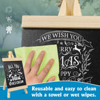 Blackboard with Wooden Easel Stand (28 x 16 cm)