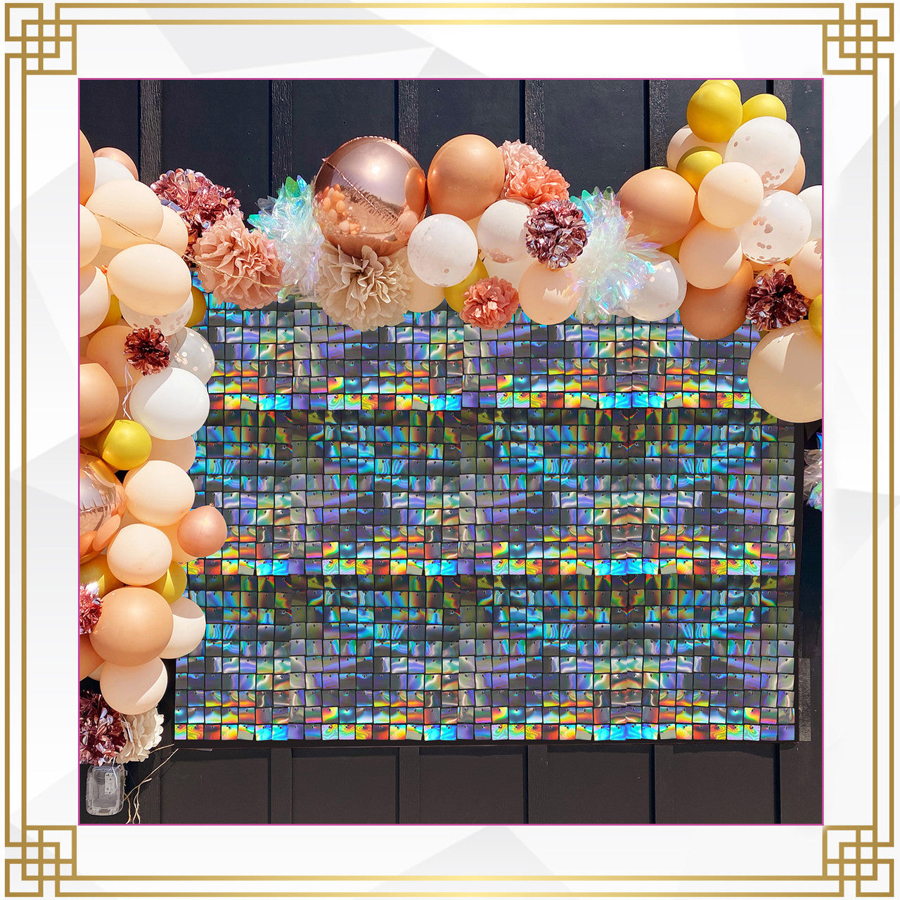 Square Sequin Wall Backdrop Panels x 12