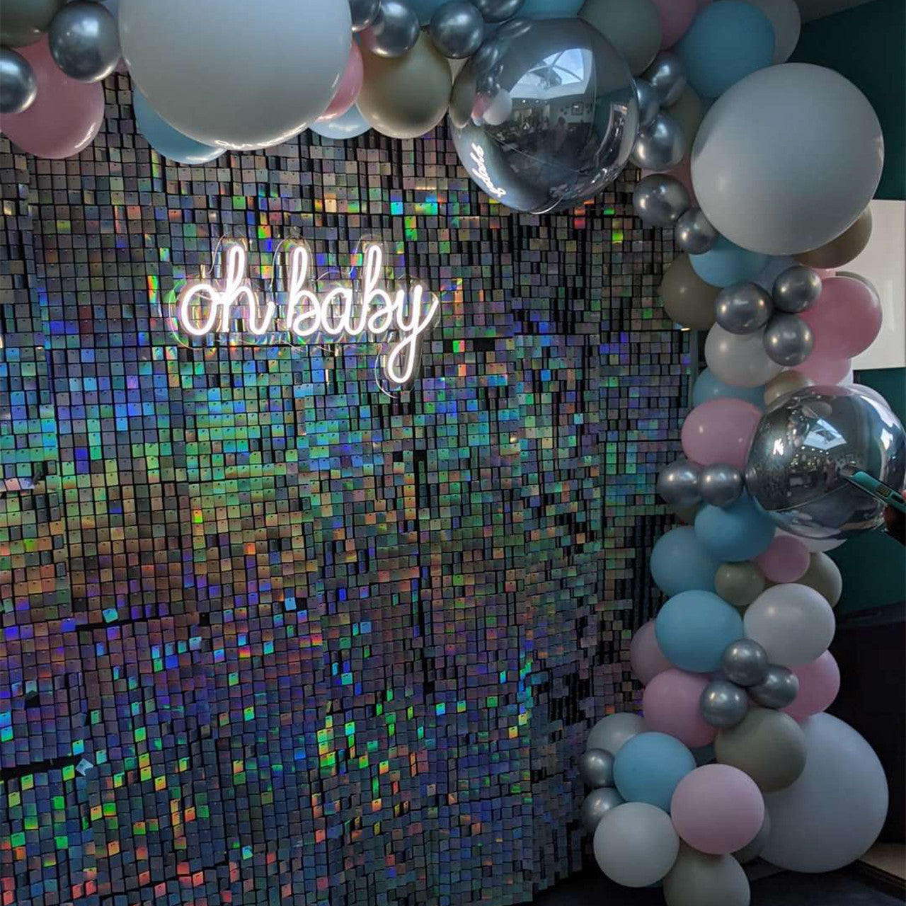 Square Sequin Wall Backdrop Panels x 12