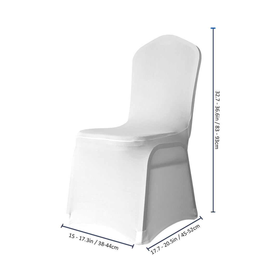 140GSM Spandex Chair Cover - White