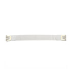 Elasticated Belt with Cross Diamante Buckle - White