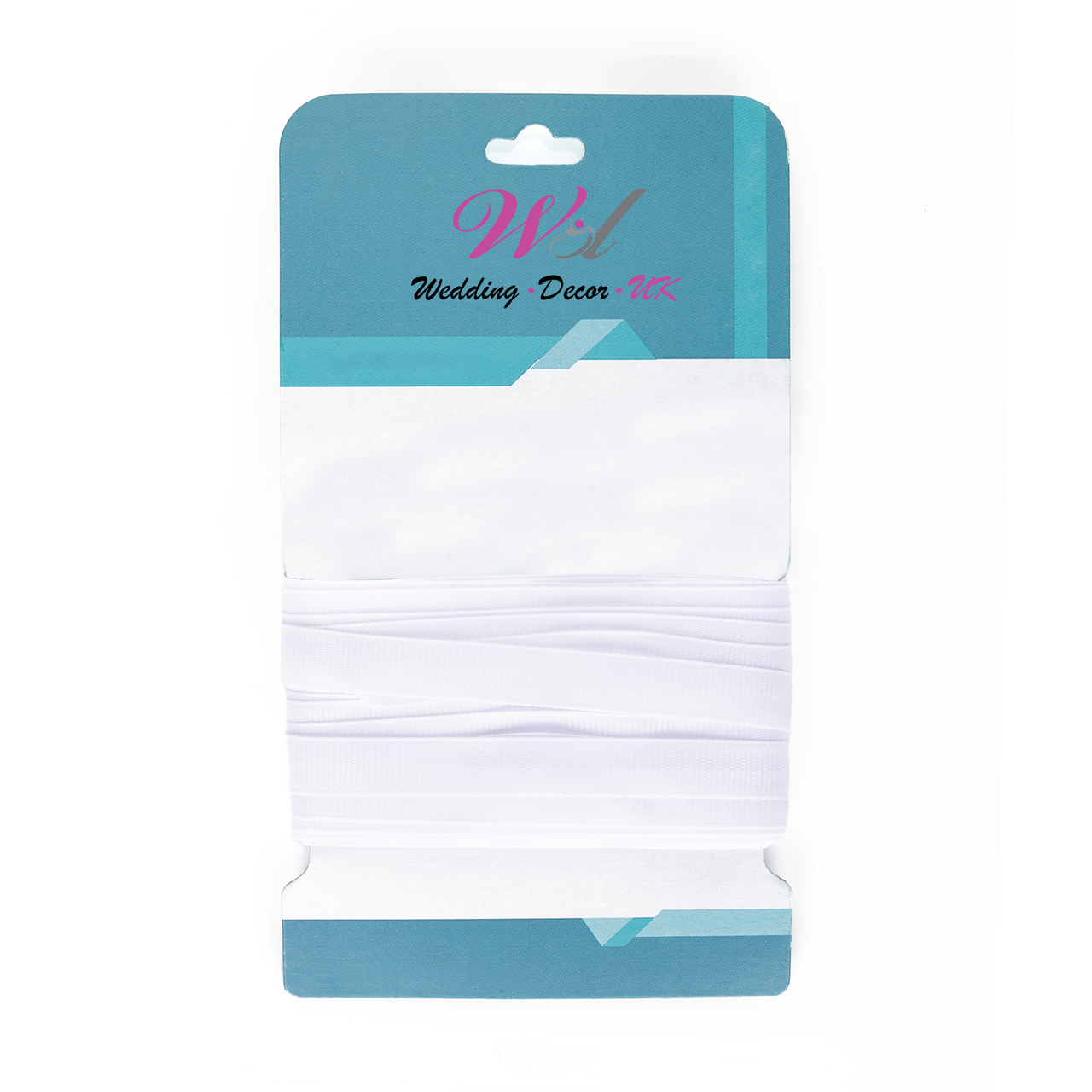 Double Sided Grosgrain Ribbon - White