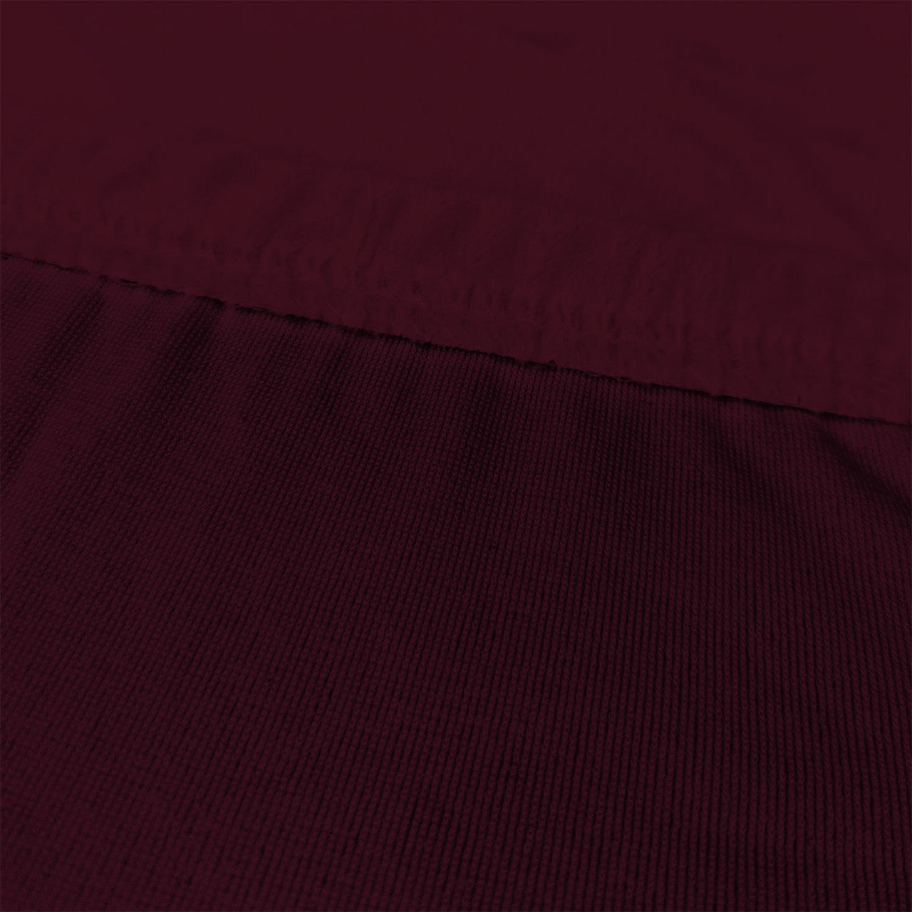 Short Velvet-Touch Spandex Chair Cover - Wine Red