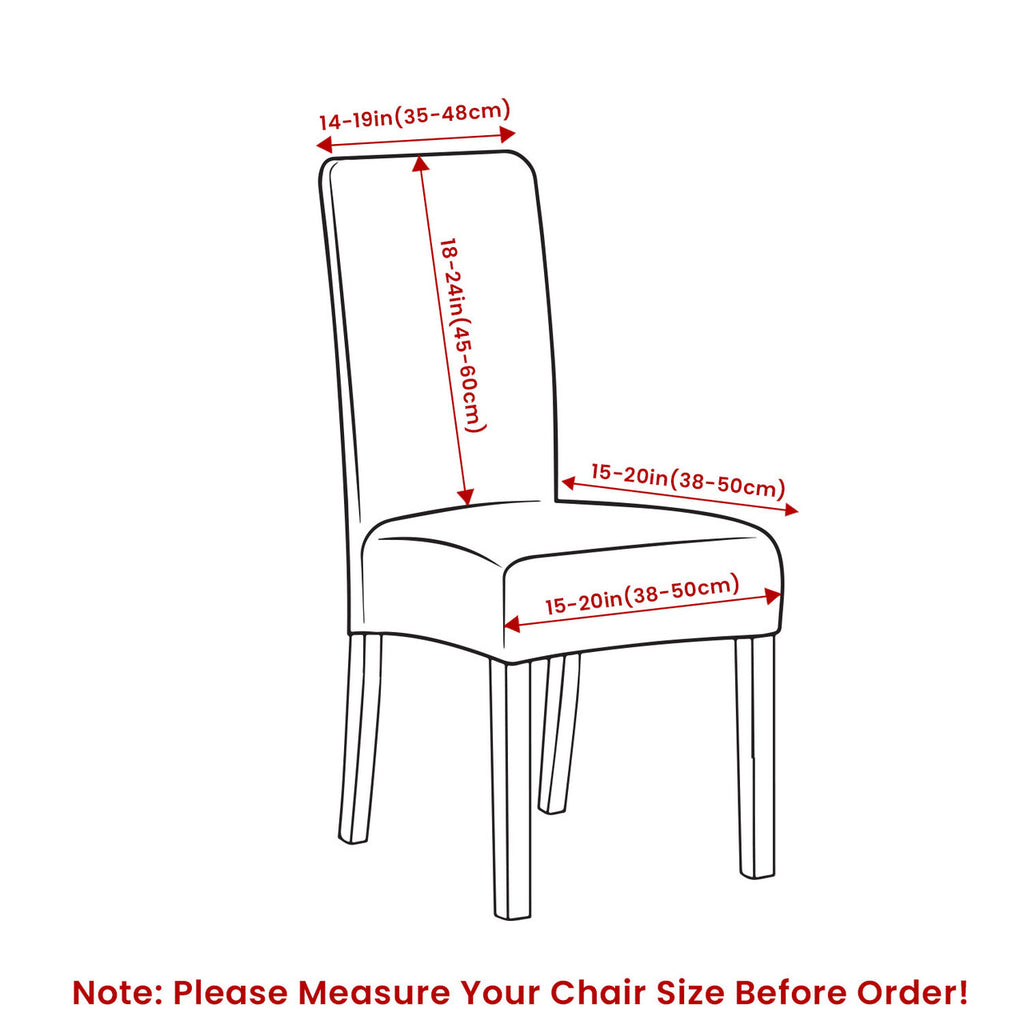 Short Velvet-Touch Spandex Chair Cover - Wine Red