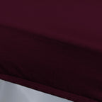 Short Velvet-Touch Spandex Chair Cover - Wine Red