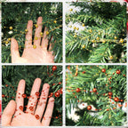 Hanging Beads - Red & Gold