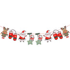 Christmas 2D Santa Assorted Bunting Banner - 3m