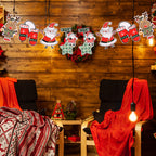 Christmas 2D Santa Assorted Bunting Banner - 3m