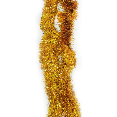 2m Christmas Tinsel Garland - Gold