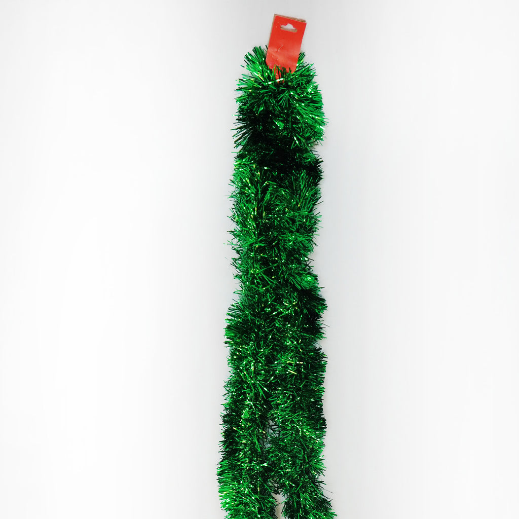 2m Christmas Tinsel Garland - Green