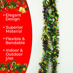 2m Christmas Tinsel Garland - Mix