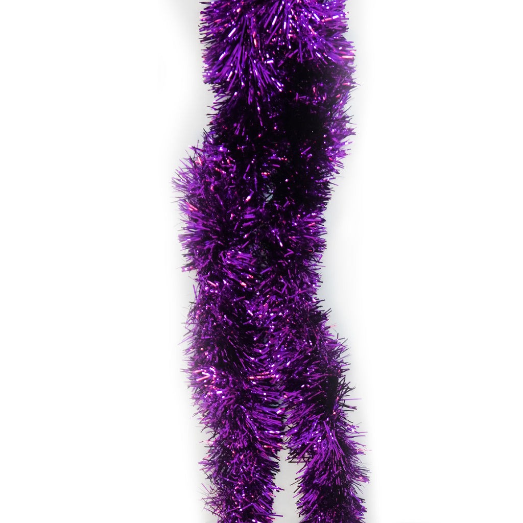 2m Christmas Tinsel Garland - Purple