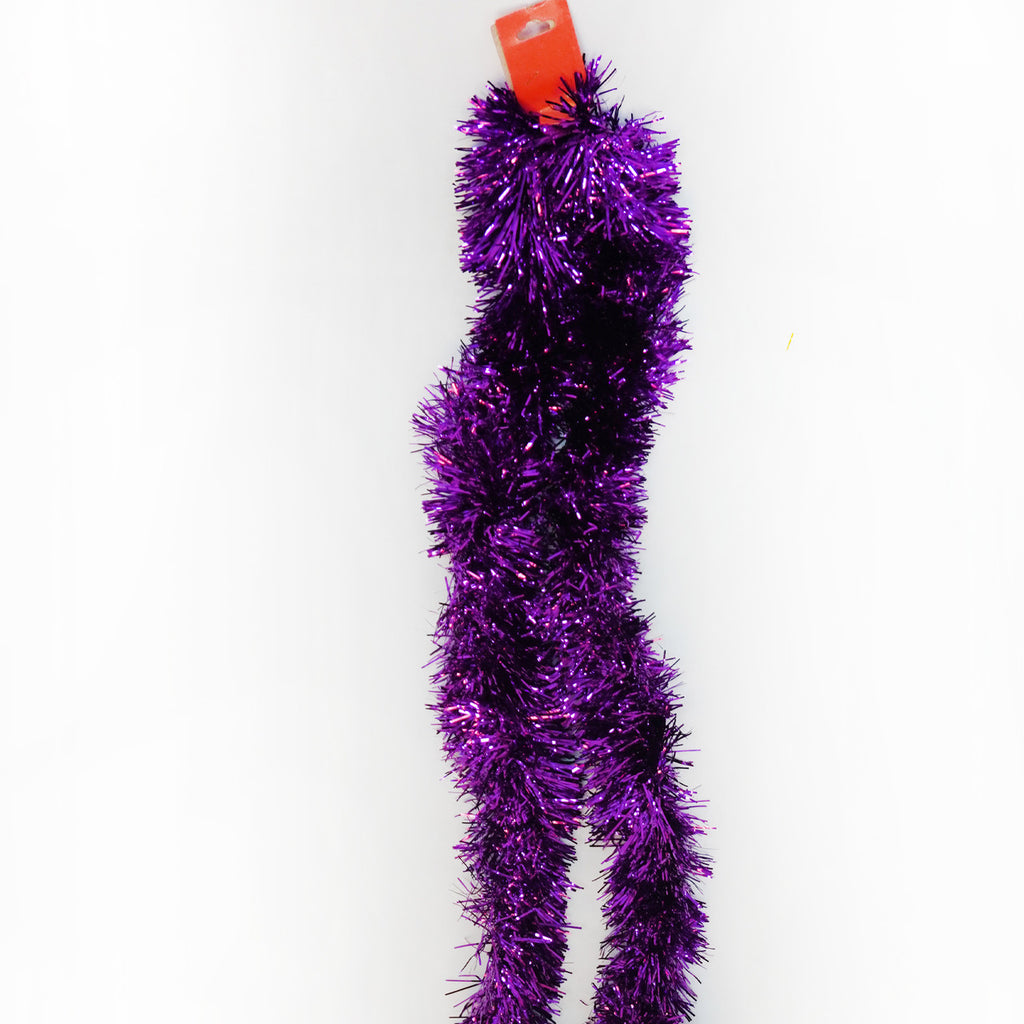 2m Christmas Tinsel Garland - Purple