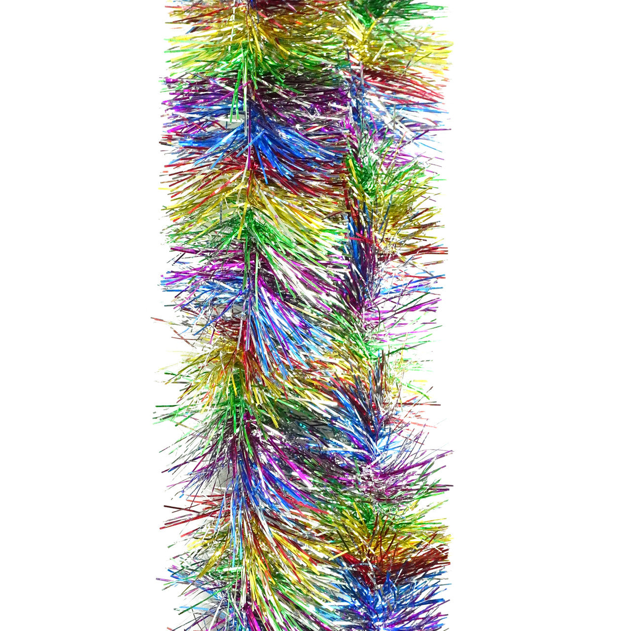 2m Christmas Tinsel Garland - Rainbow