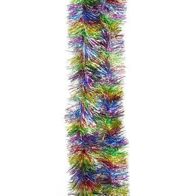 2m Christmas Tinsel Garland - Rainbow