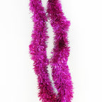 2m Christmas Tinsel Garland - Rose Pink