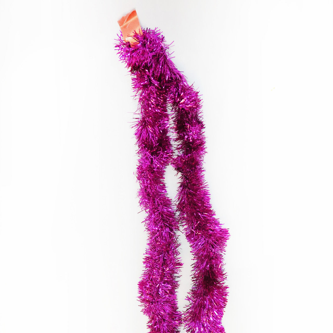 2m Christmas Tinsel Garland - Rose Pink