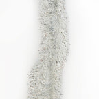 2m Christmas Tinsel Garland - Silver & White