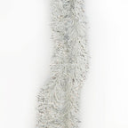 2m Christmas Tinsel Garland - Silver & White