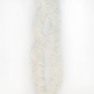2m Christmas Tinsel Garland - White